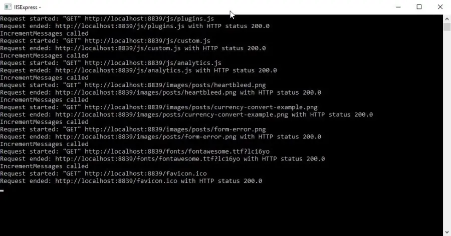 Simple IIS Express Script
